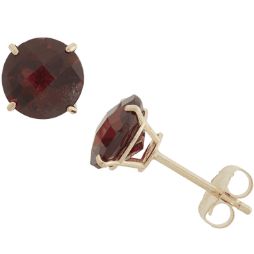 Gioelli 10k Yellow Gold 1 3-4ct TGW 6-mm Round Birthstone Stud Earrings